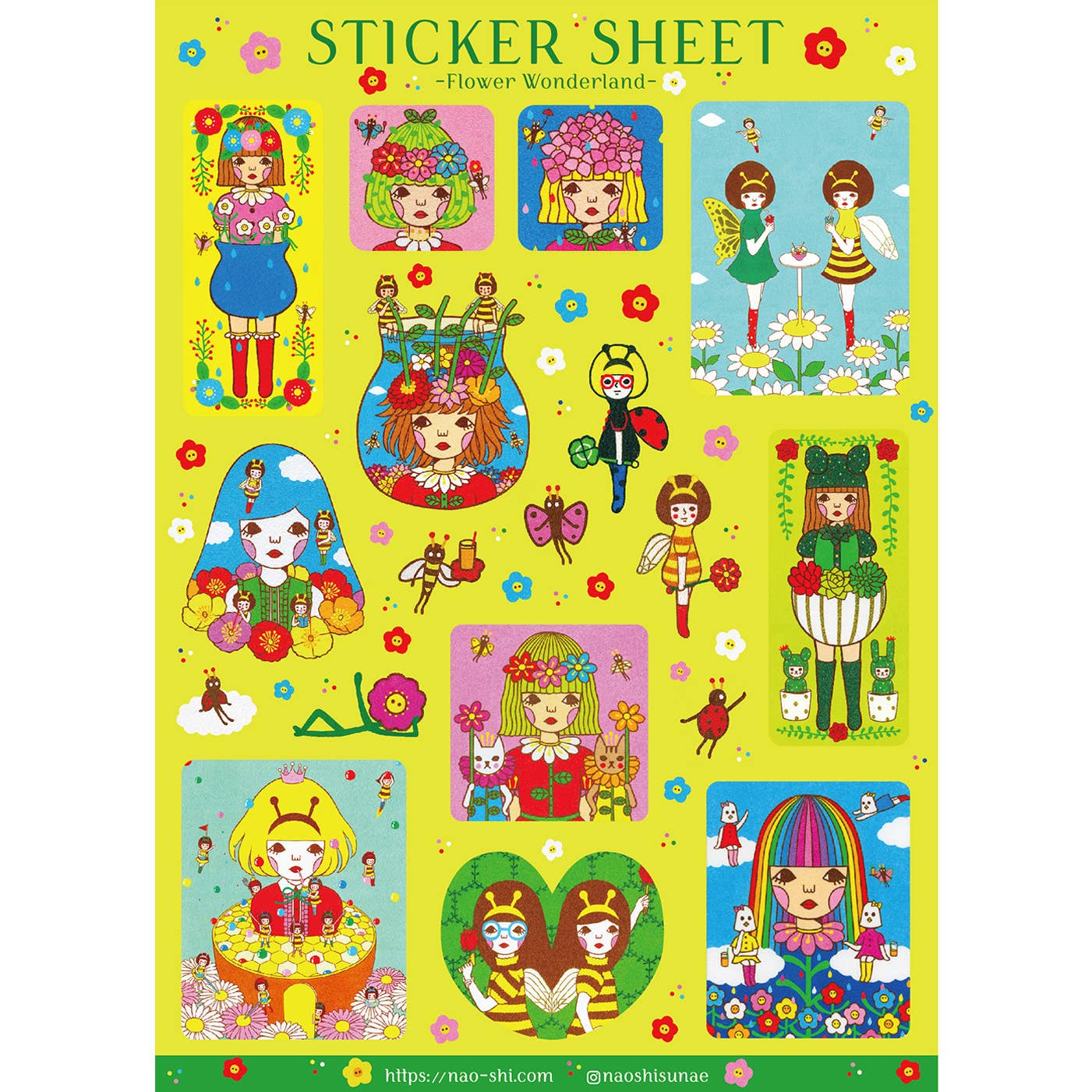 【Sticker Sheet】Flower Wonderland