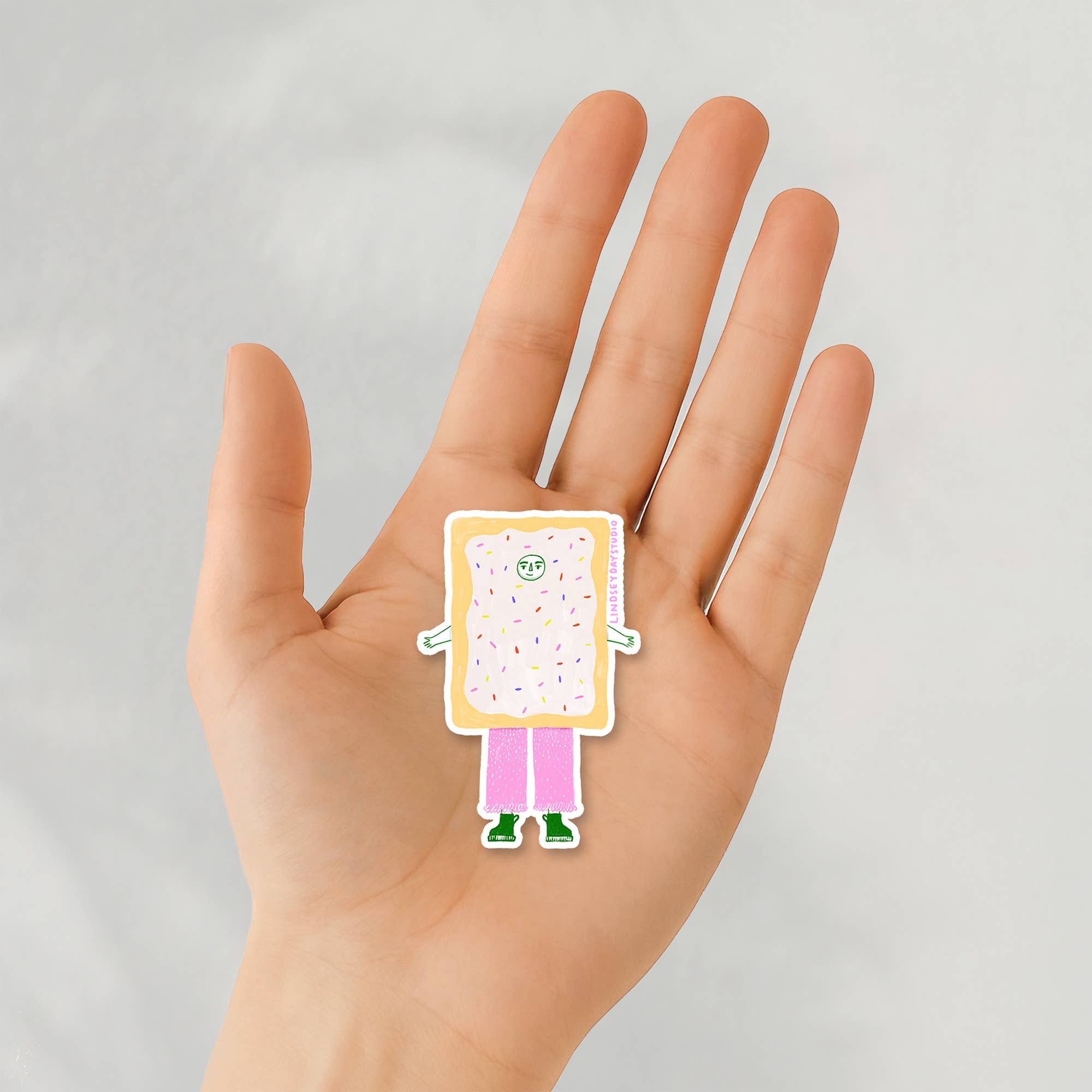 Louie the Pop Tart Sticker, Funny Sticker, Food Sticker