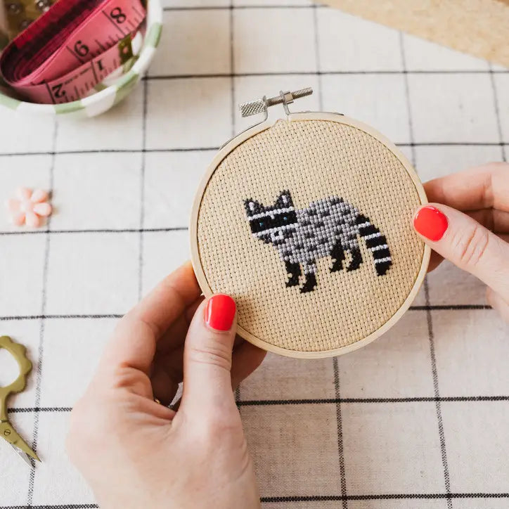 Racoon Cross Stitch Kit For Beginners image 2