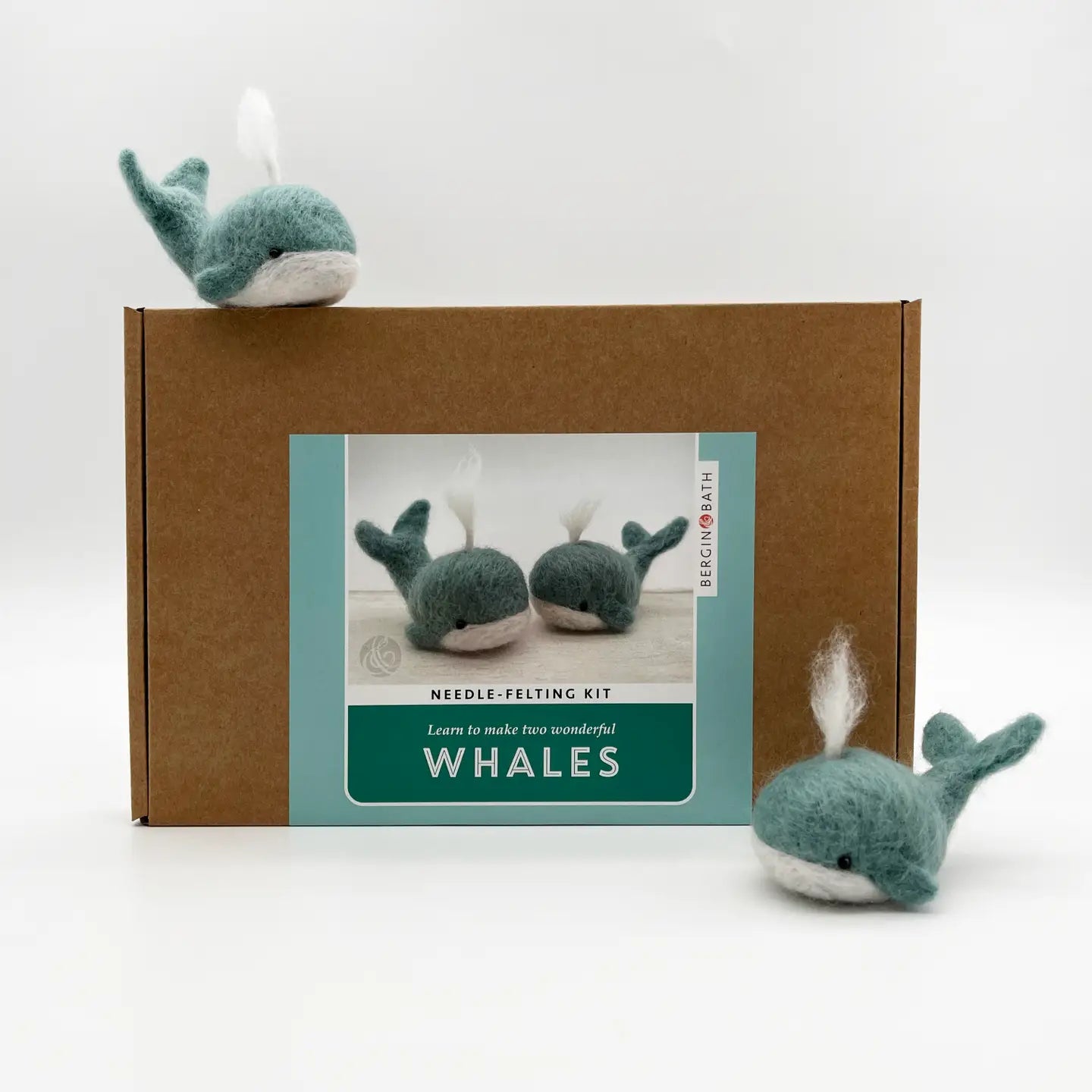 Needle Felting Kit- Whales image 0