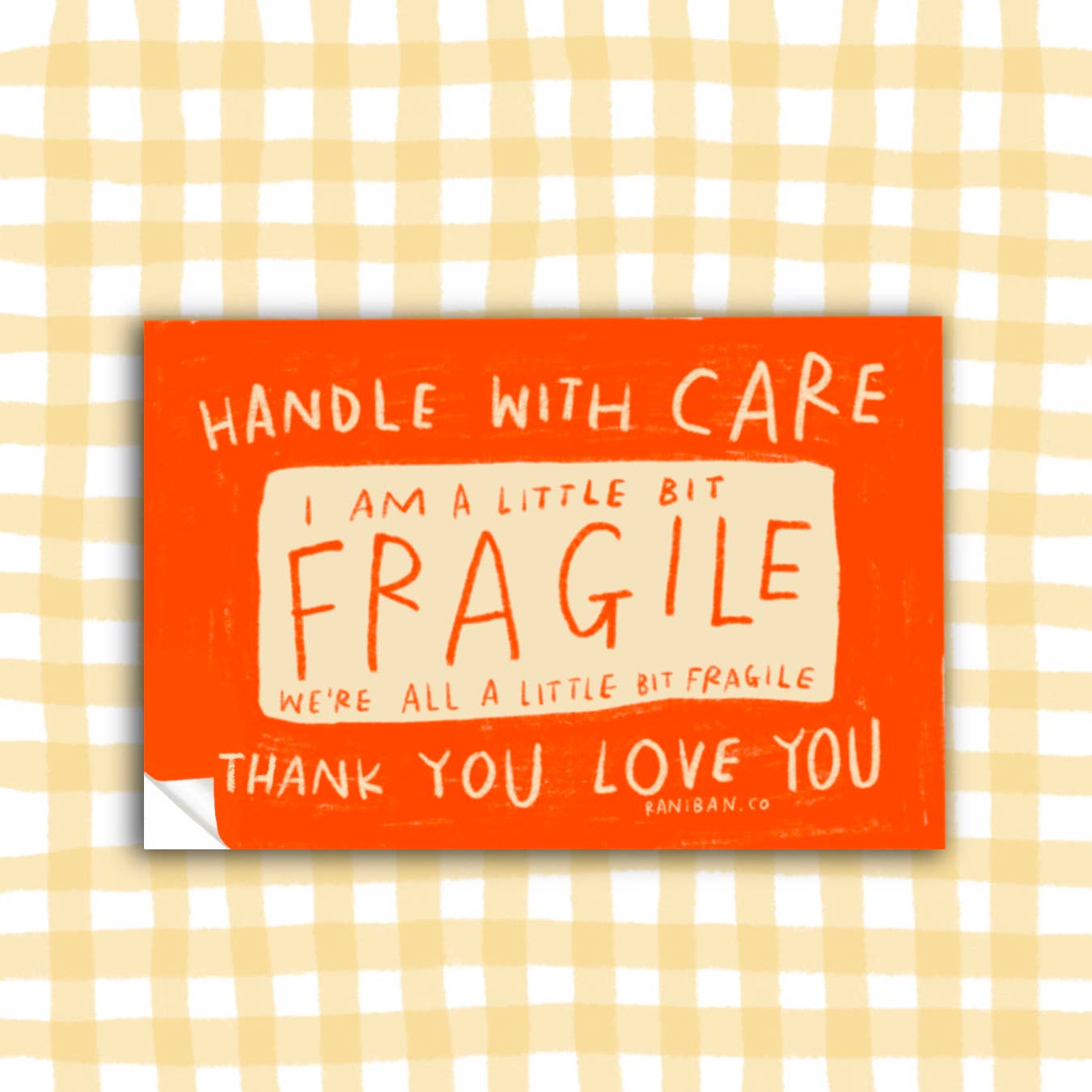 A LITTLE BIT FRAGILE Sticker