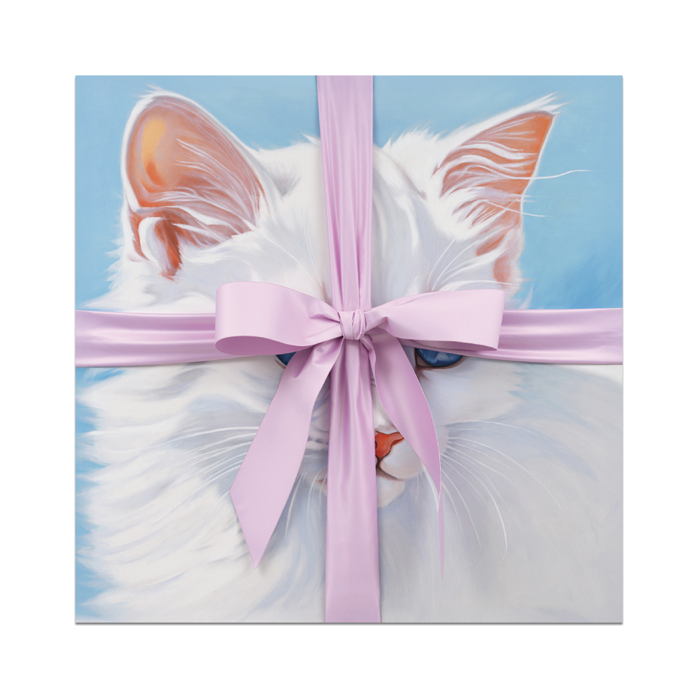 Milk by Eliza Douglas - Die-Cut Sticker (Cat, Bow, Cute)