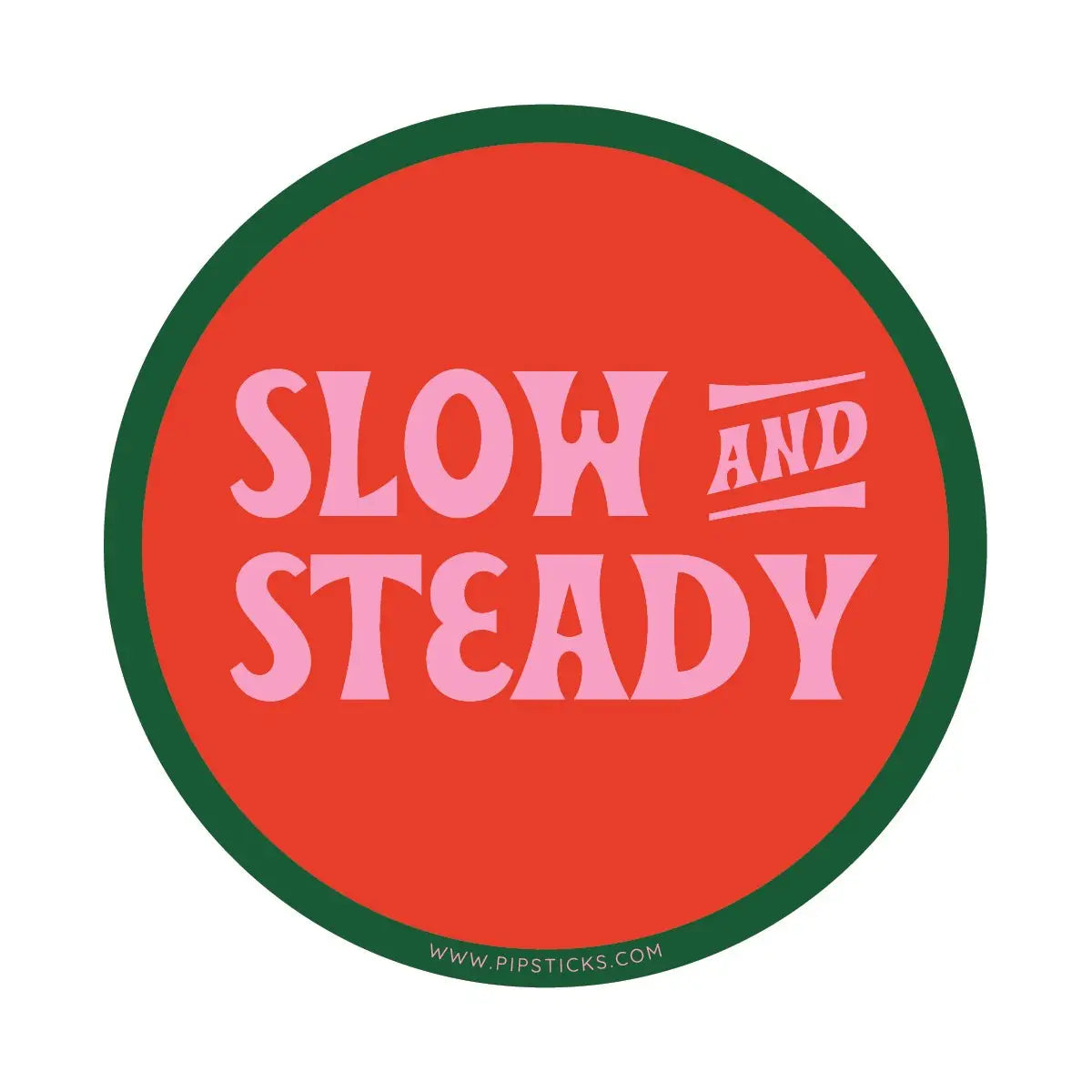 Slow & Steady Vinyl Sticker image 0