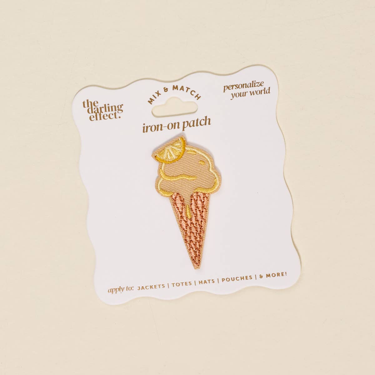 Mix & Match Iron-On Patch–Ice Cream Cone