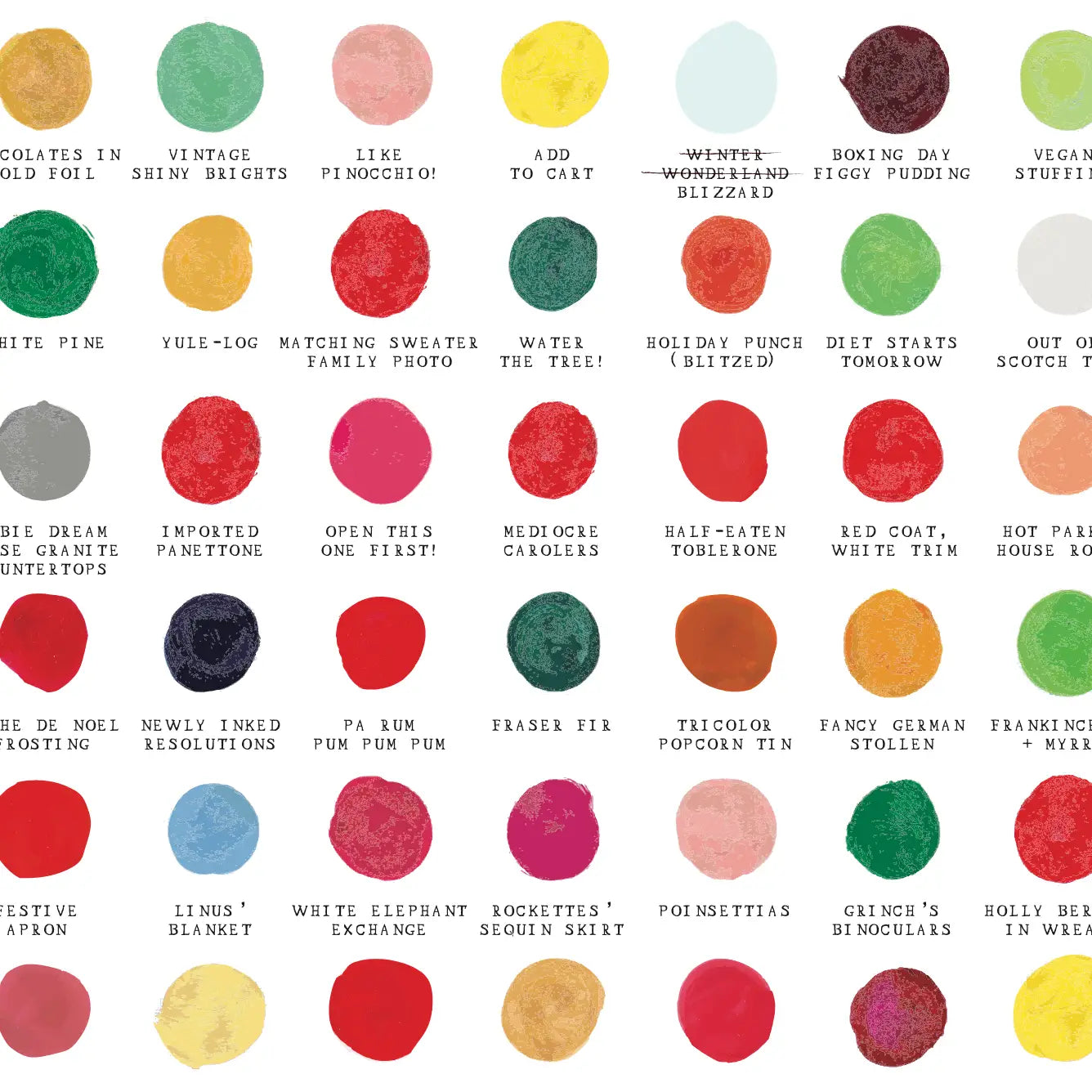 Holiday Color Palette Gift Bag image 1
