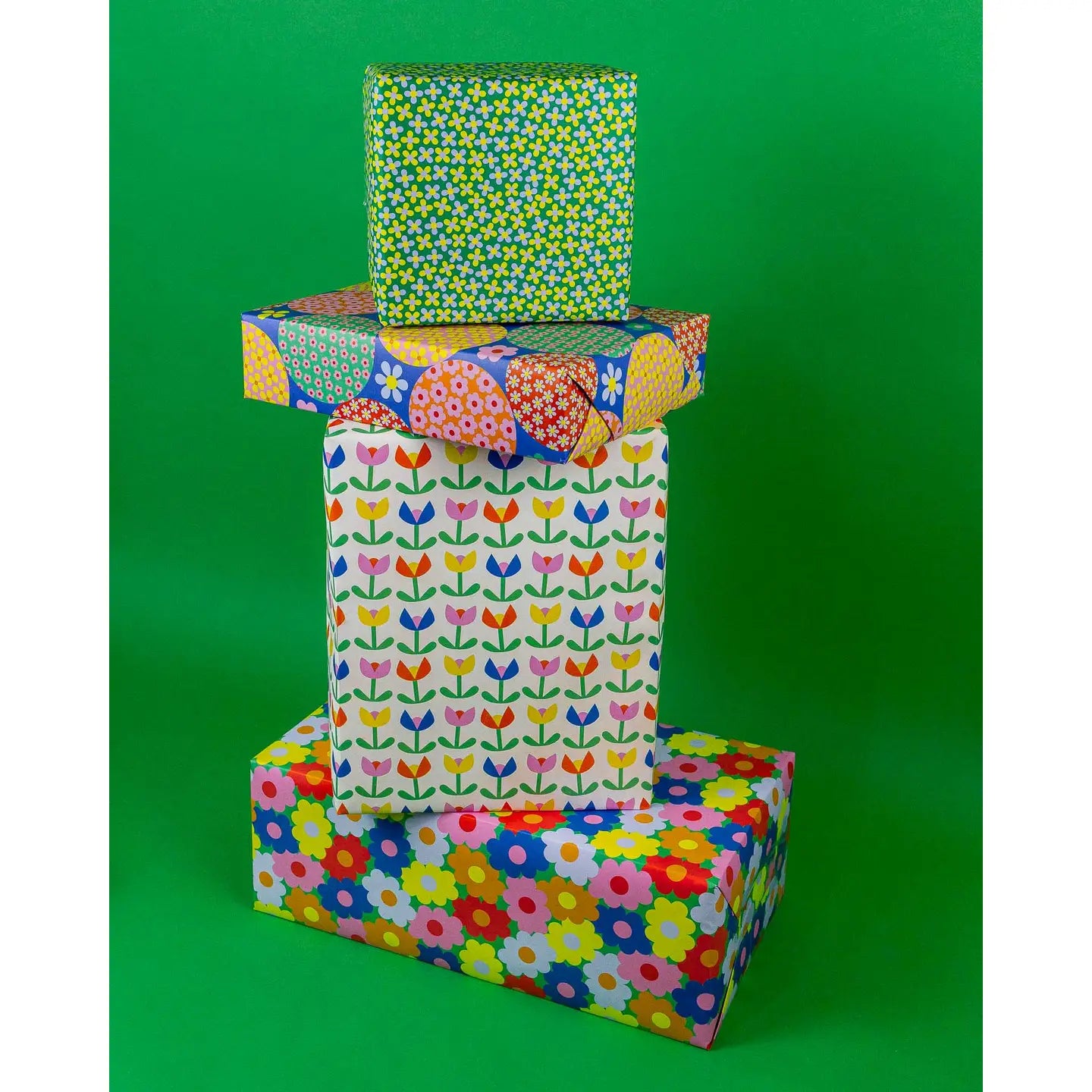 Romancing the Fleur Floral Pattern Gift Wrap Sheets or Roll - single sheet image 2
