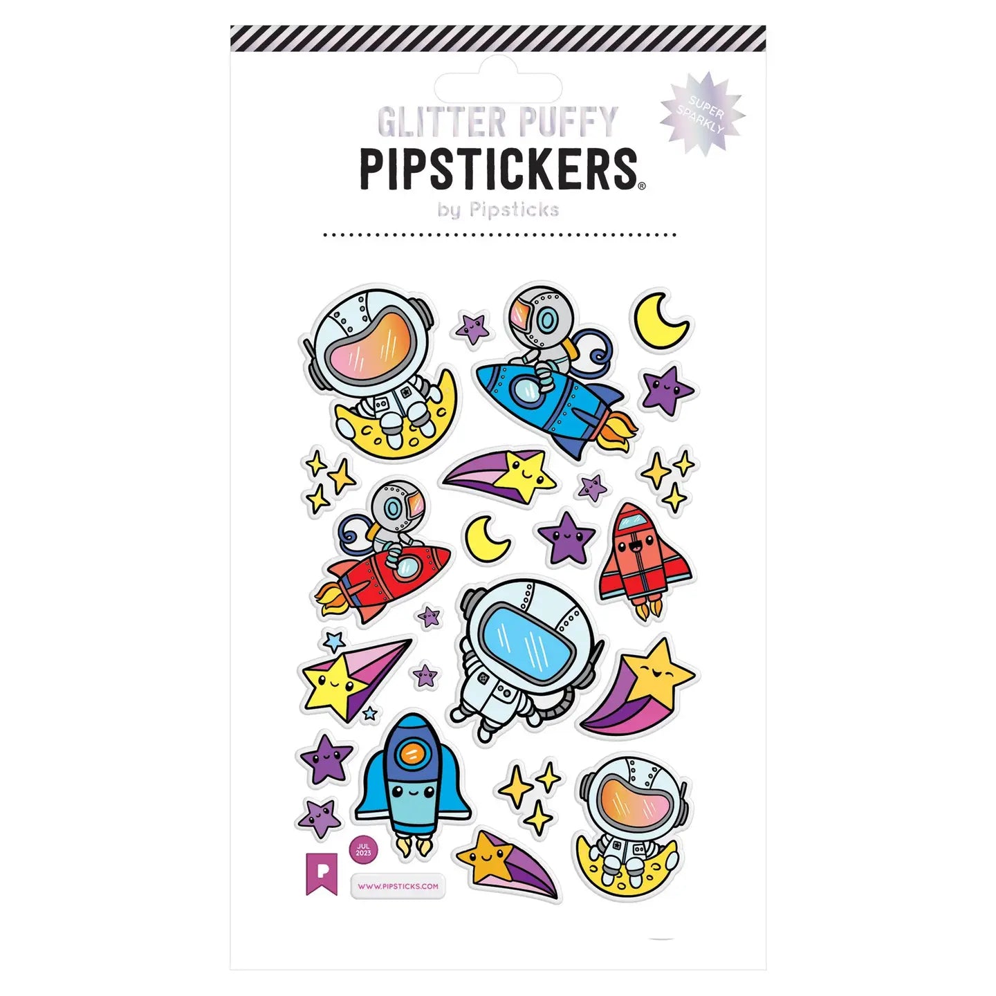 Puffy Adorable Astronauts PipStickers image 0