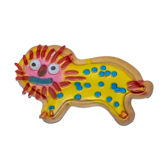Weird Lion Cookie Magnet image 0