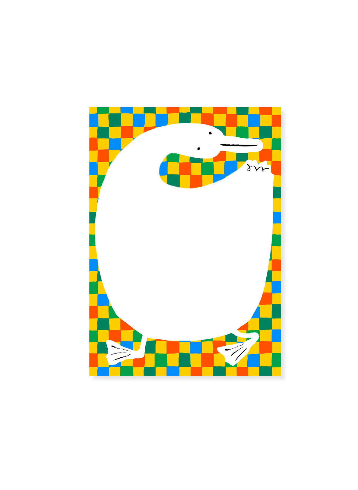 Duck Quilt Notepad – Cute Duck Retro Pattern Notepad