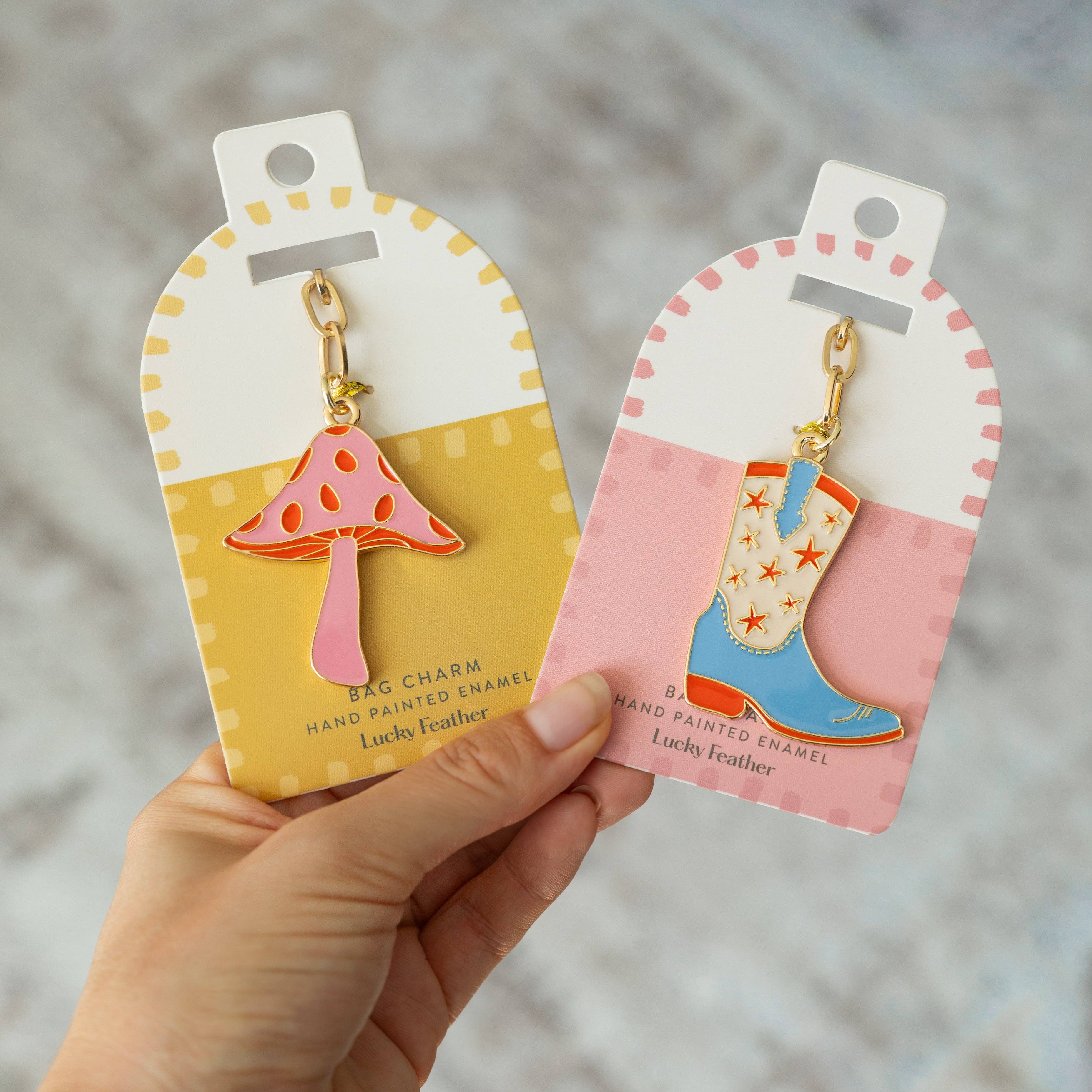 Lucky Feather Bag Charms