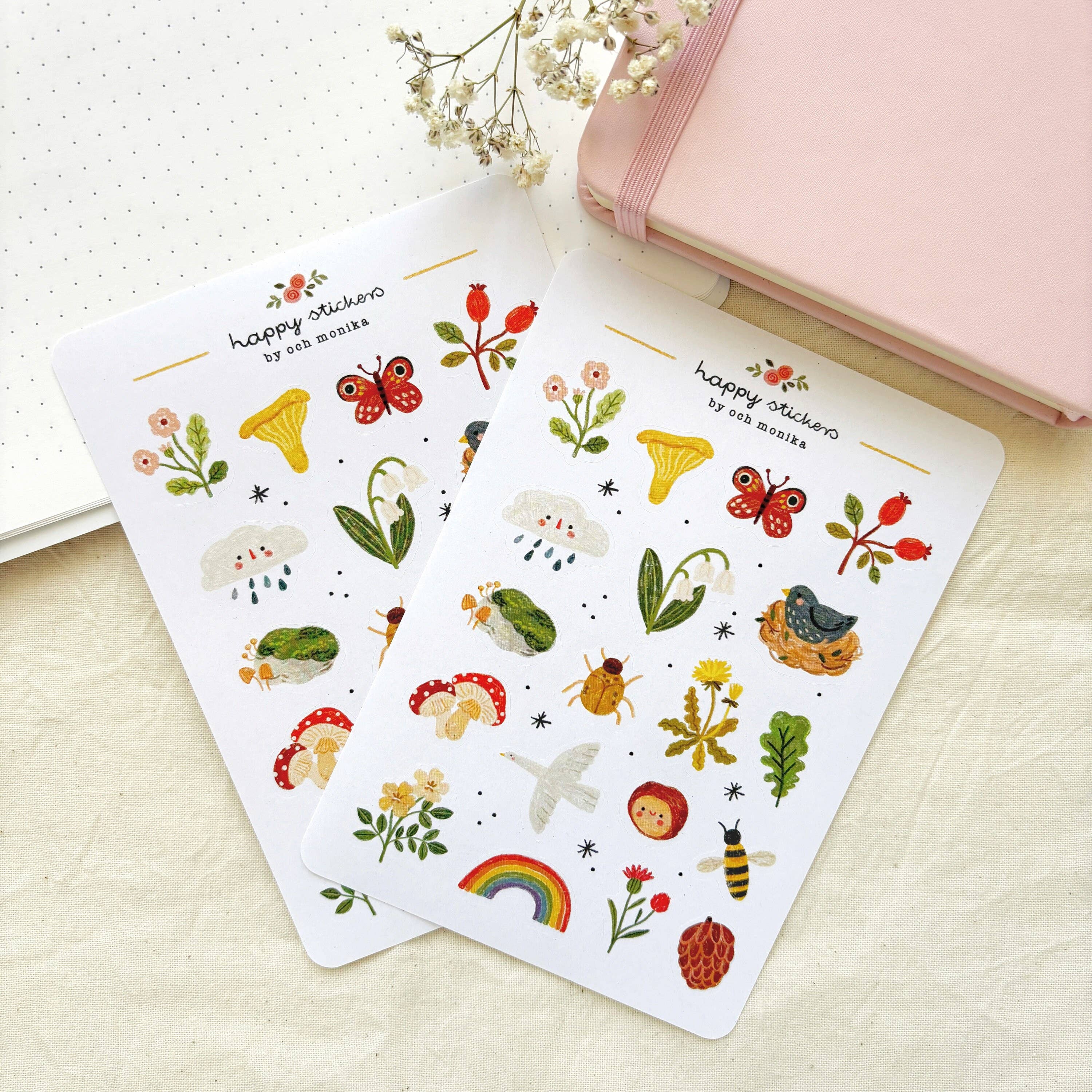 Nature - Planner & Journal Stickers | A6 Matte Paper