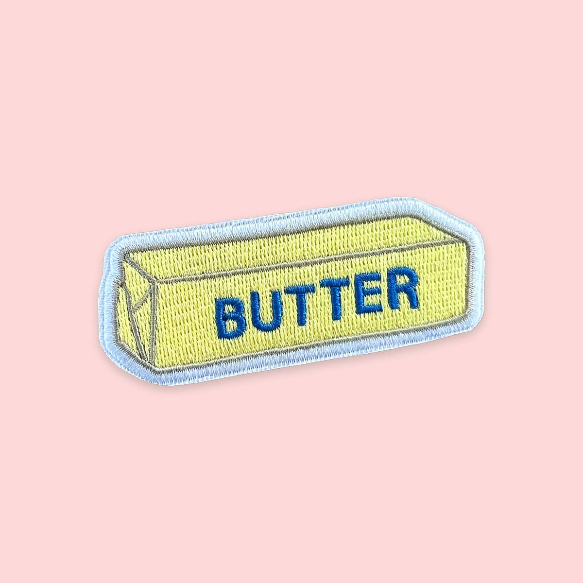 Butter Iron-On Patch | Stick of Butter Embroidered Patch