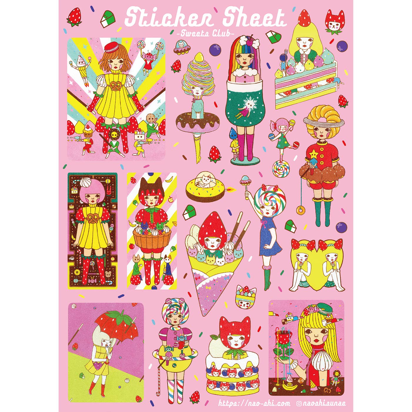 【Sticker Sheet】Sweets Club