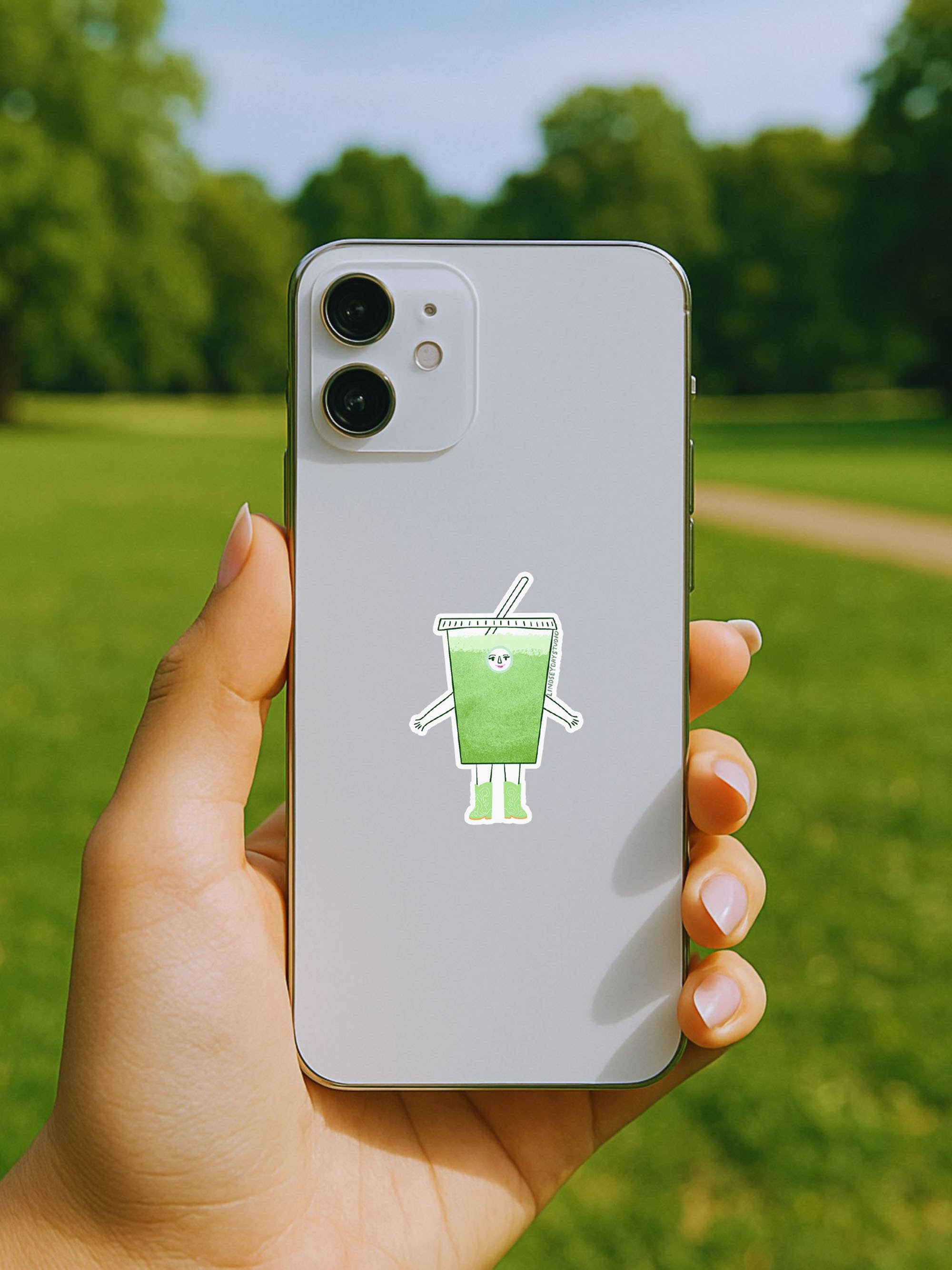 Molly Matcha Sticker, Funny Sticker, Food Sticker