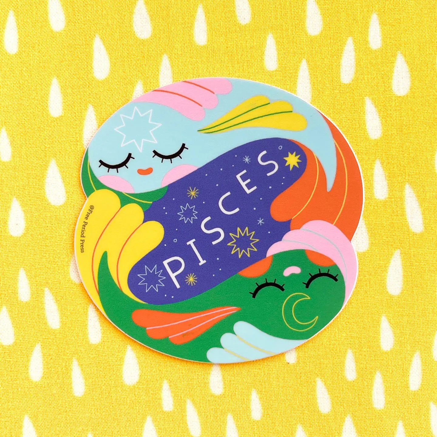 Pisces Zodiac Vinyl Decal Sticker | Soft & Dreamy Fish image 0