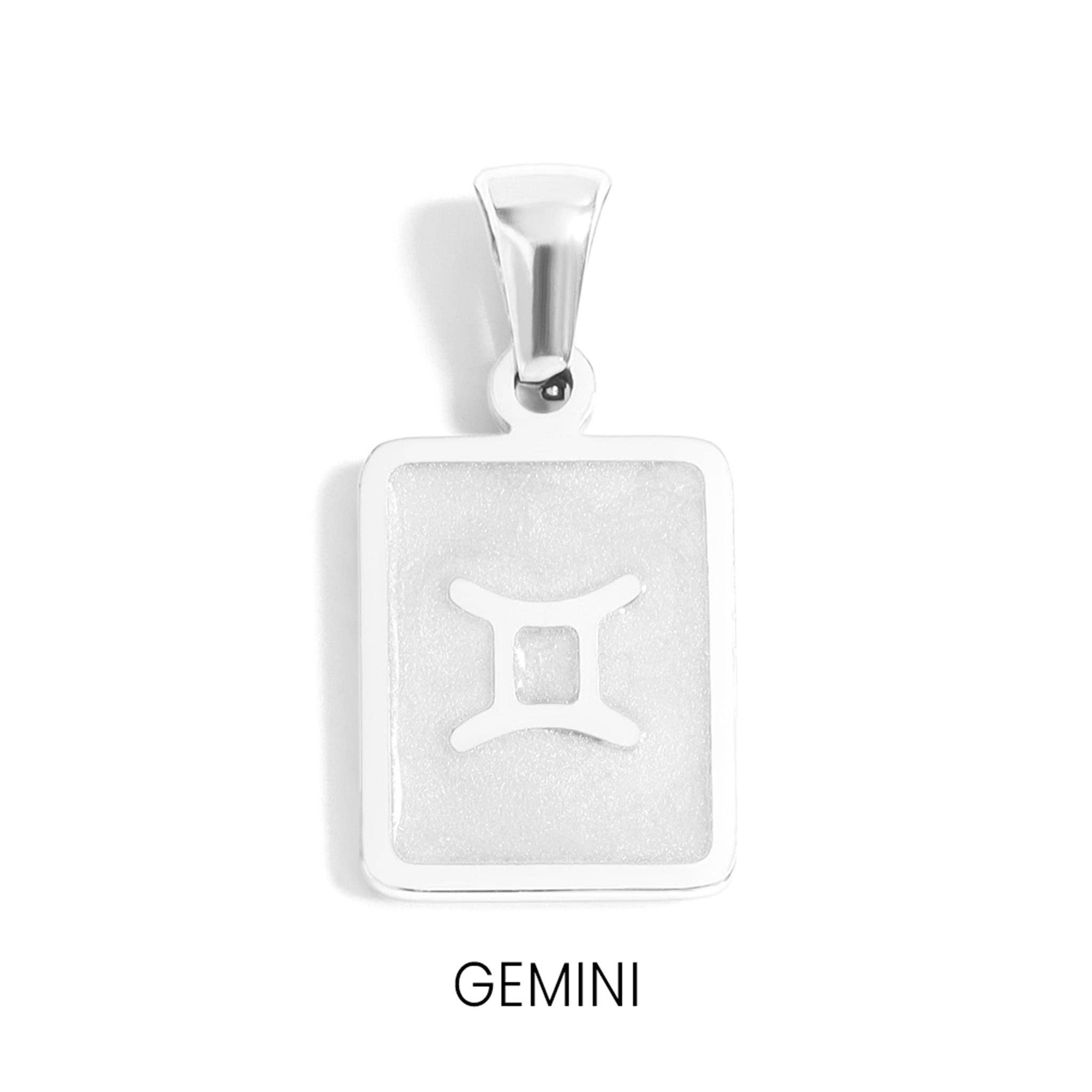 18K Gold PVD Zodiac Card Pendants