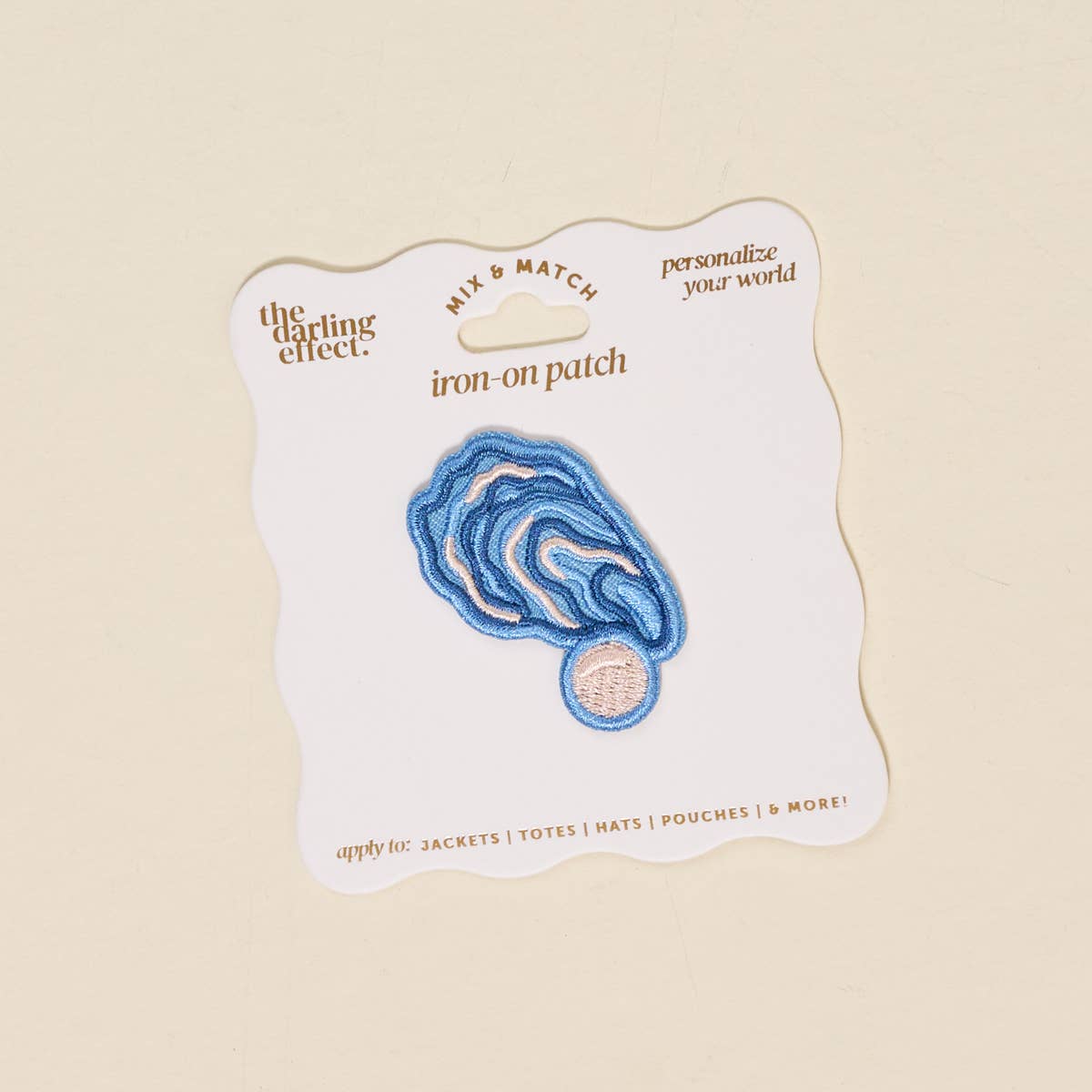 Mix & Match Iron-On Patch–Oyster