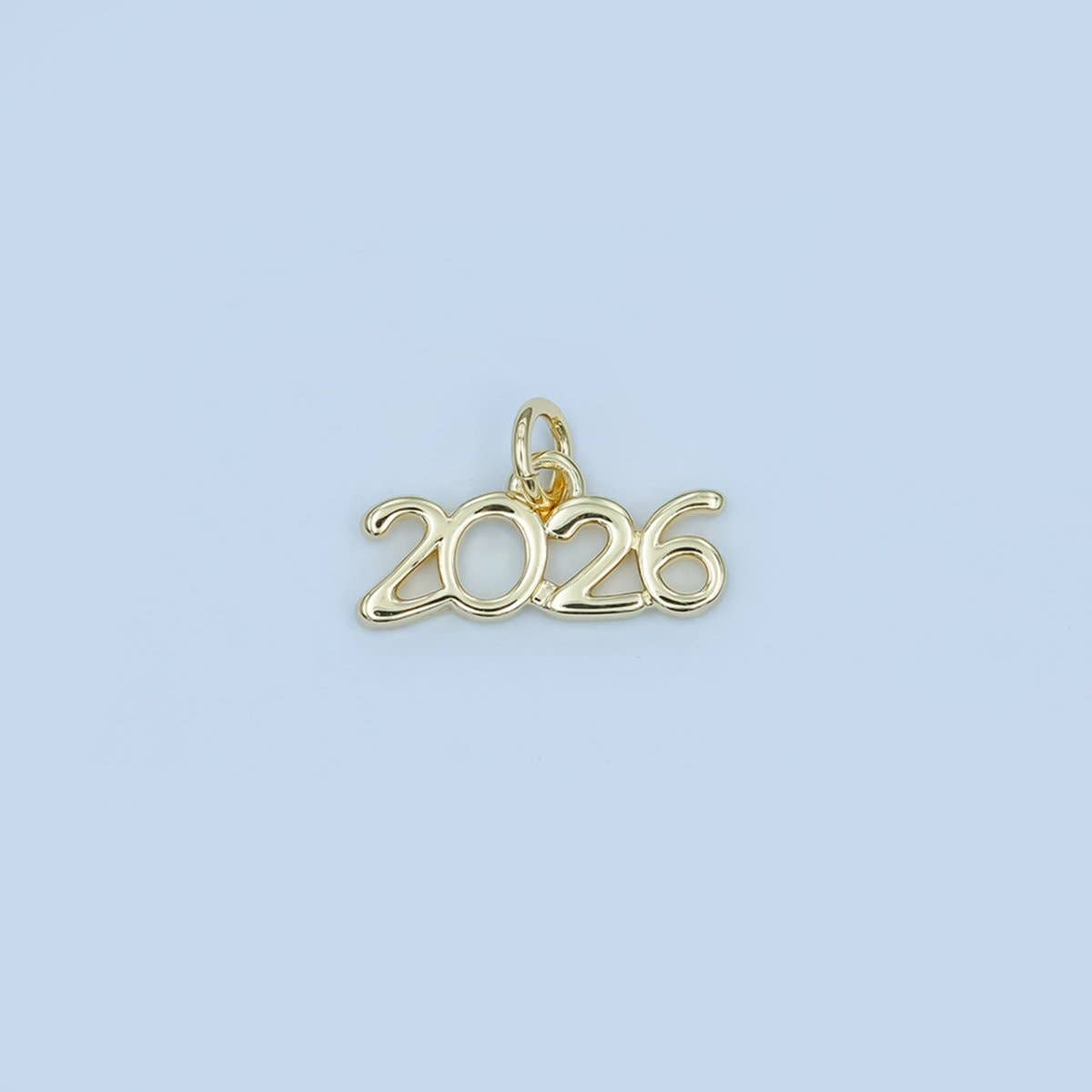 24K Gold Filled "2026" Year Script Minimalist Charm |