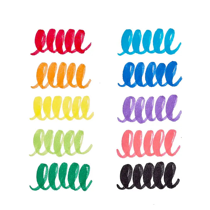 Big Bright Brush Markers - Set of 10 image 4