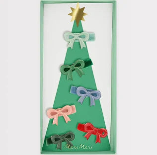 Christmas Hair Bow Clips image 0