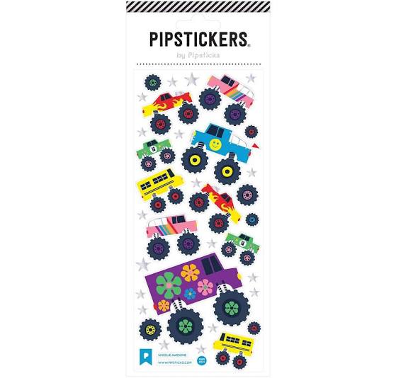 Wheelie Awesome Pipsticks 3x7 Stickers image 0