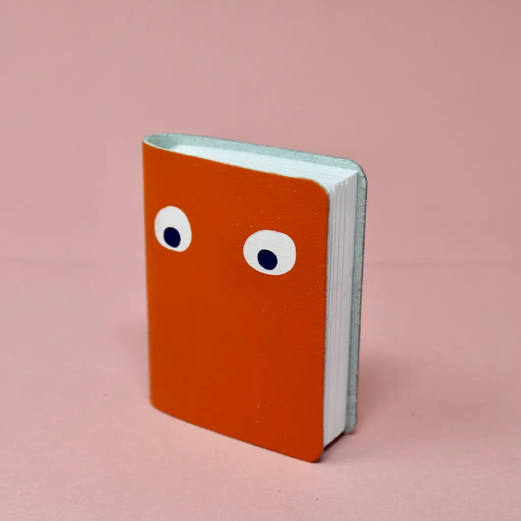 Googly Eye Mini Notebook - Orange image 0
