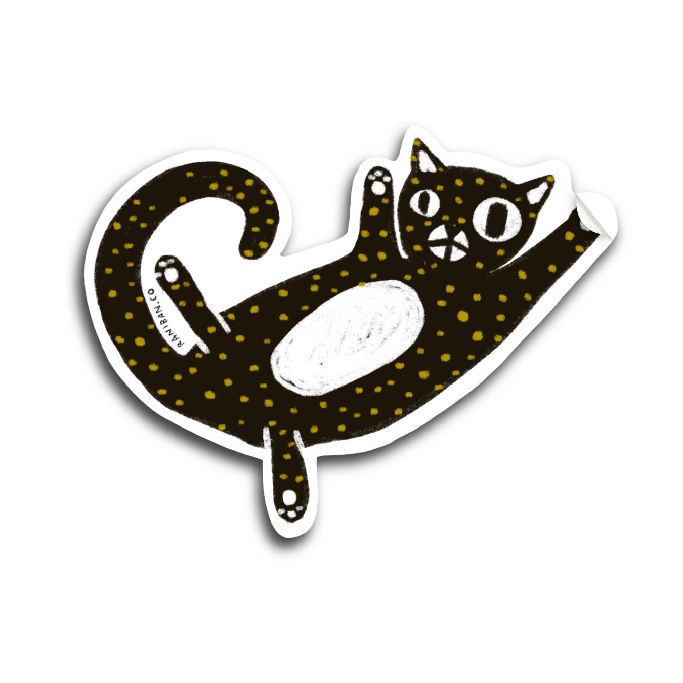 SPOTTED CAT Sticker