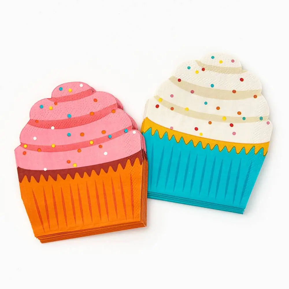 Birthday Cupcake Die-Cut Napkin image 0