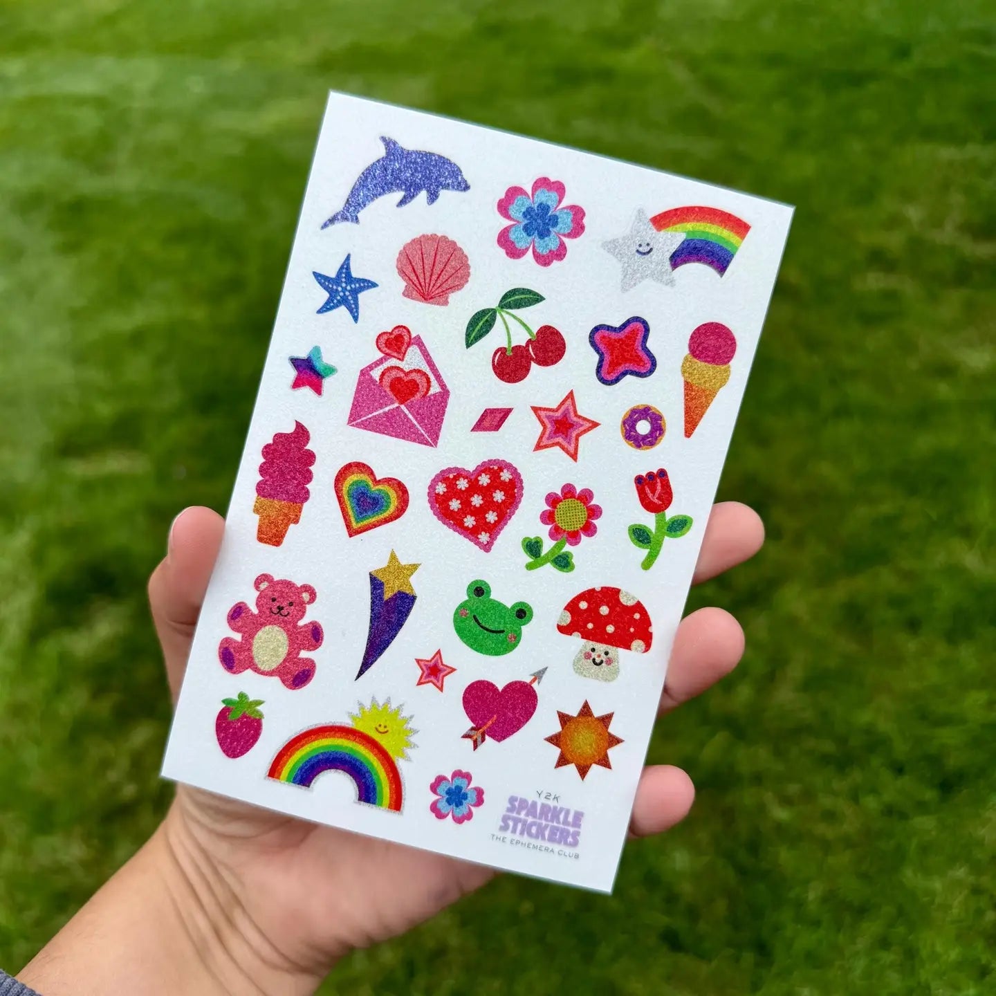 Glitter Y2K Retro Stickers For Scrapbooking & Journaling image 0