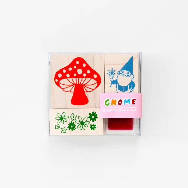 Gnome and Mushroom Stamp Kit image 0