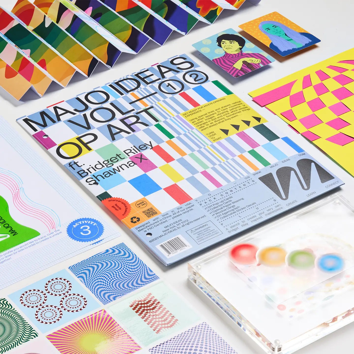 Majo Ideas Vol ①② — Op Art Sticker Based Art Pack image 1