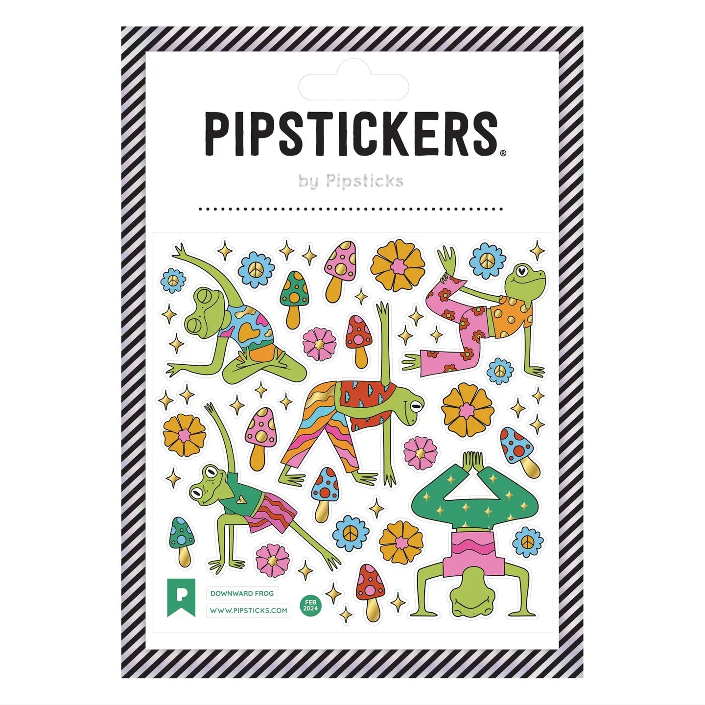 Downward Frog Pipstickers image 0