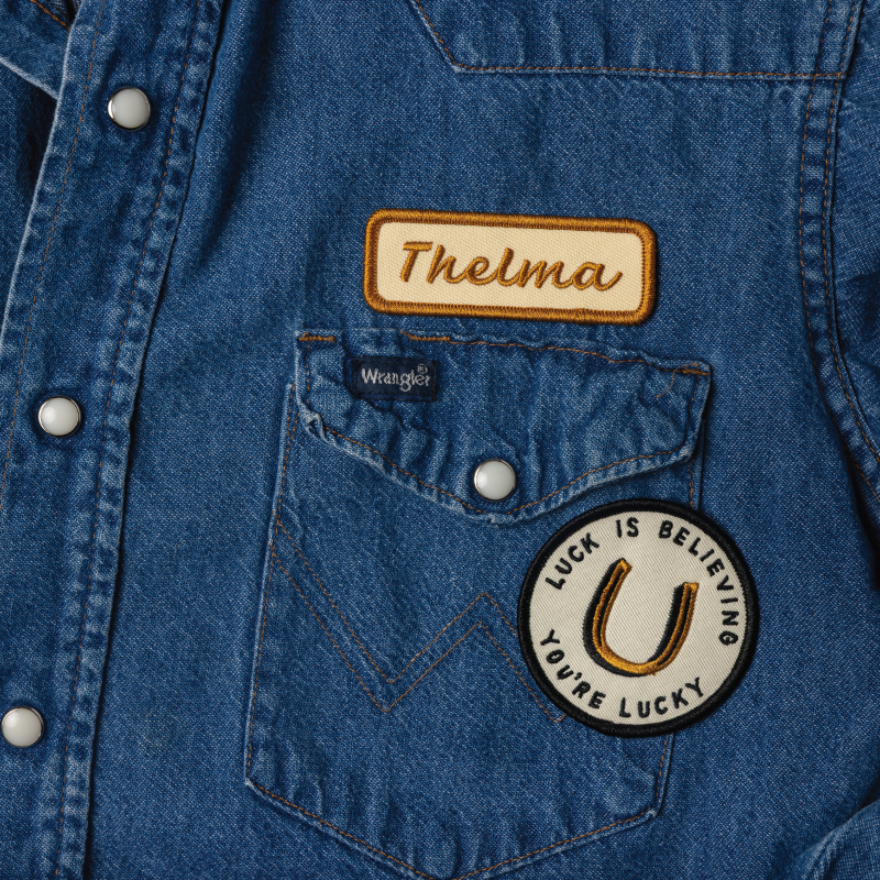 "good luck" Embroidered Patch  Vintage Inspired IronOn Patch