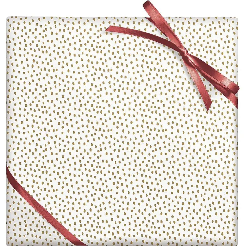 Gold Foil Flurry Stone Wrapping Paper image 0
