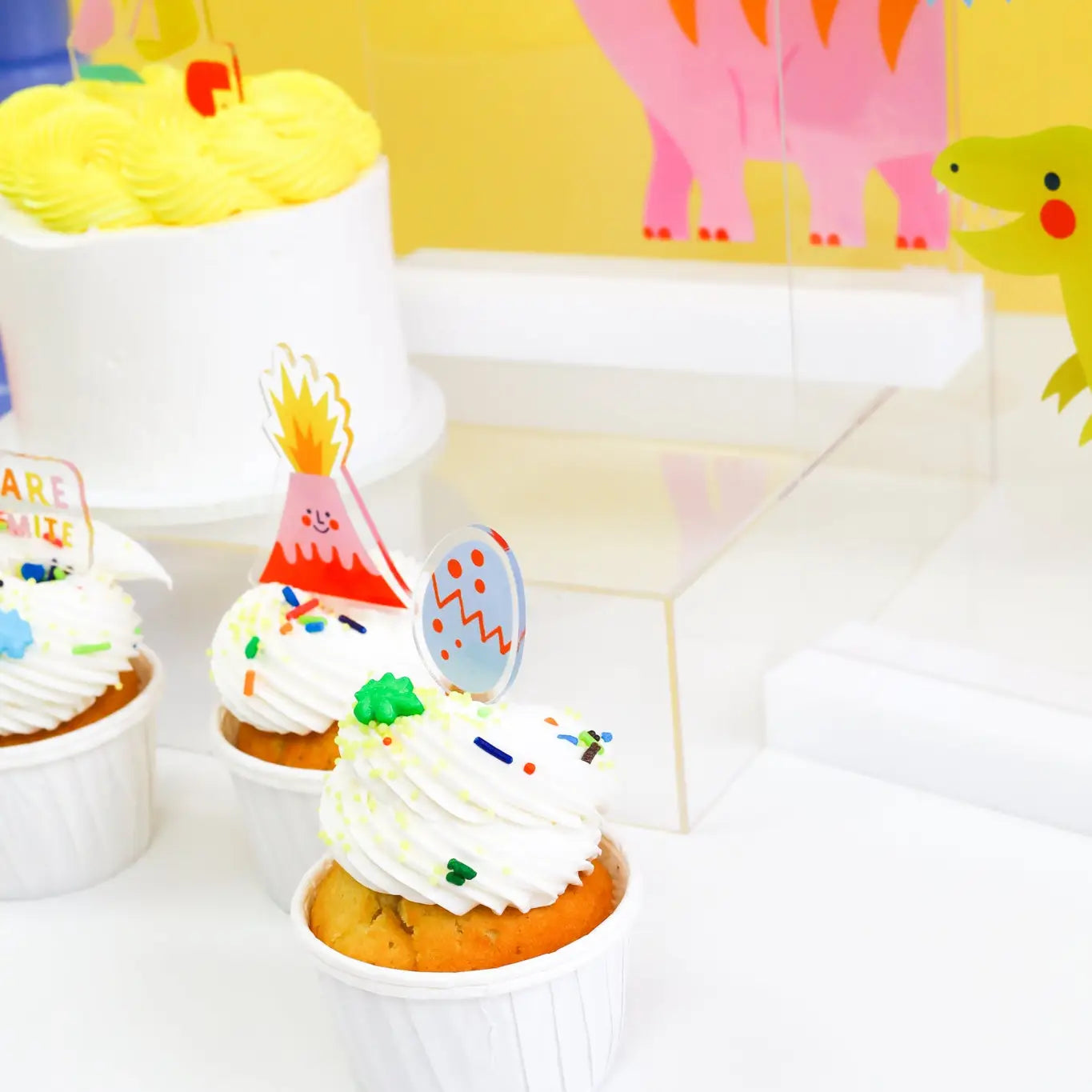 Dino-Mite Dinasour Acrylic Mini Topper Set image 2