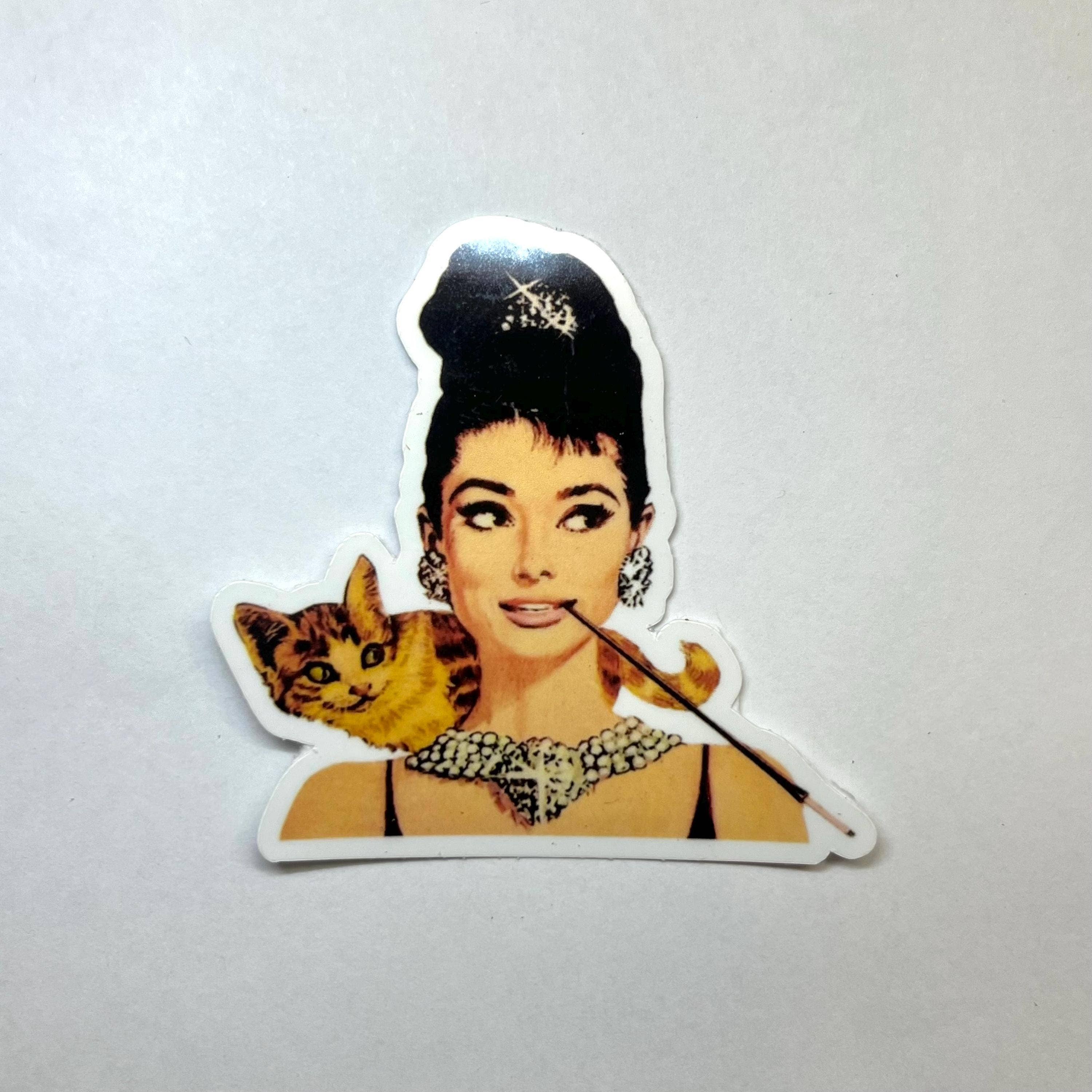 Audrey Hepburn Breakfast At Tiffany's Kiss-Cut Sticker