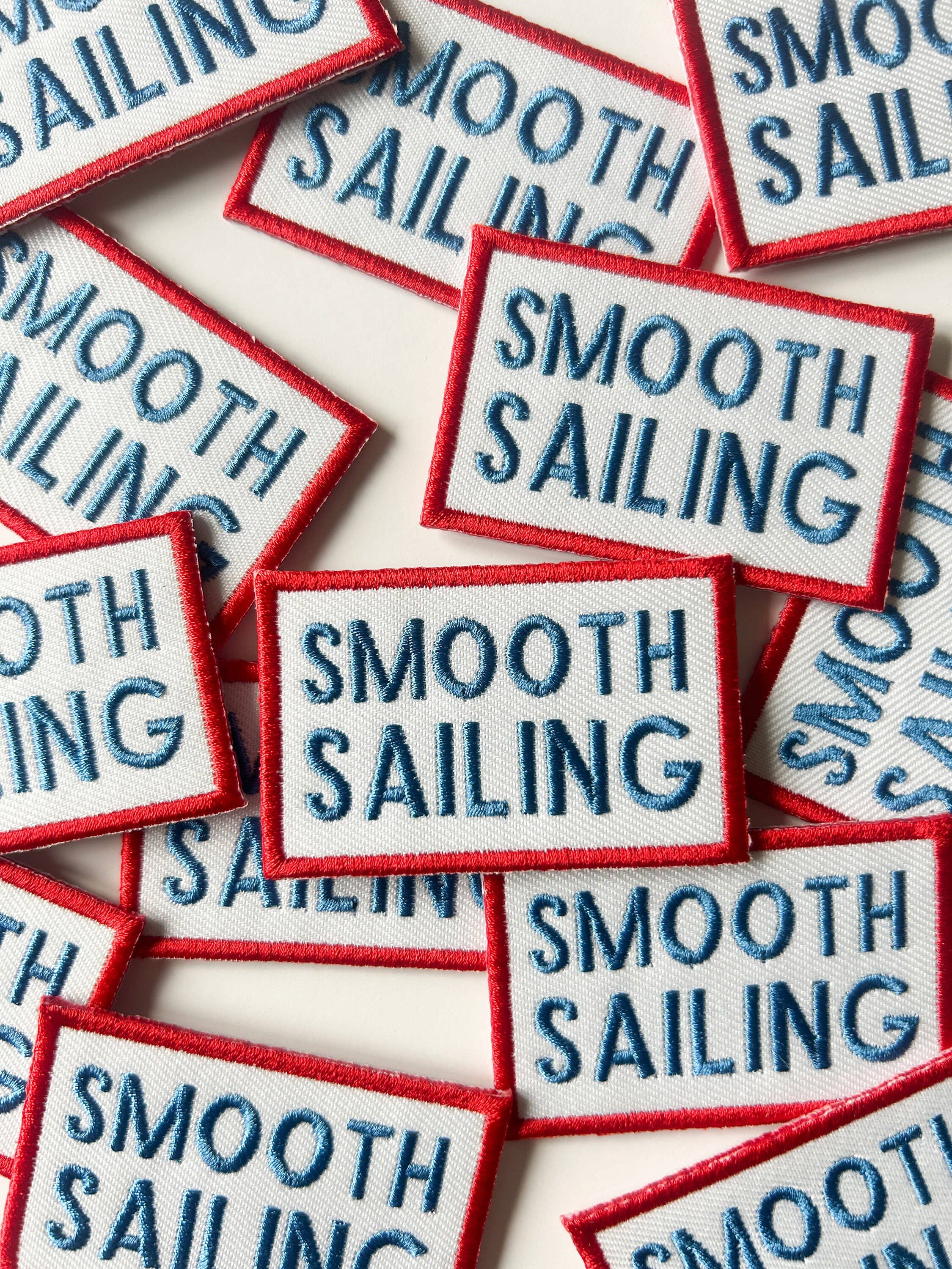 Smooth Sailing Embroidered Iron-On Patch