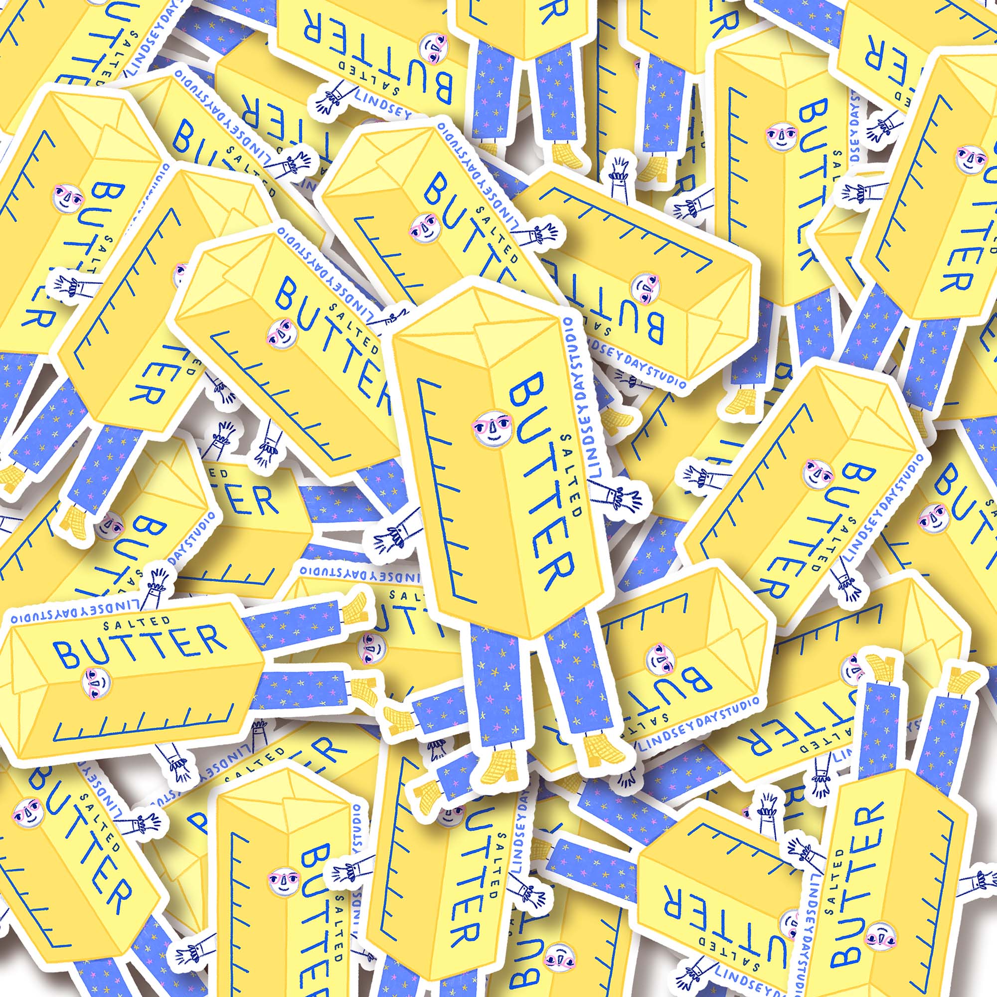 Butter Barb Sticker, Funny Sticker, Food Sticker