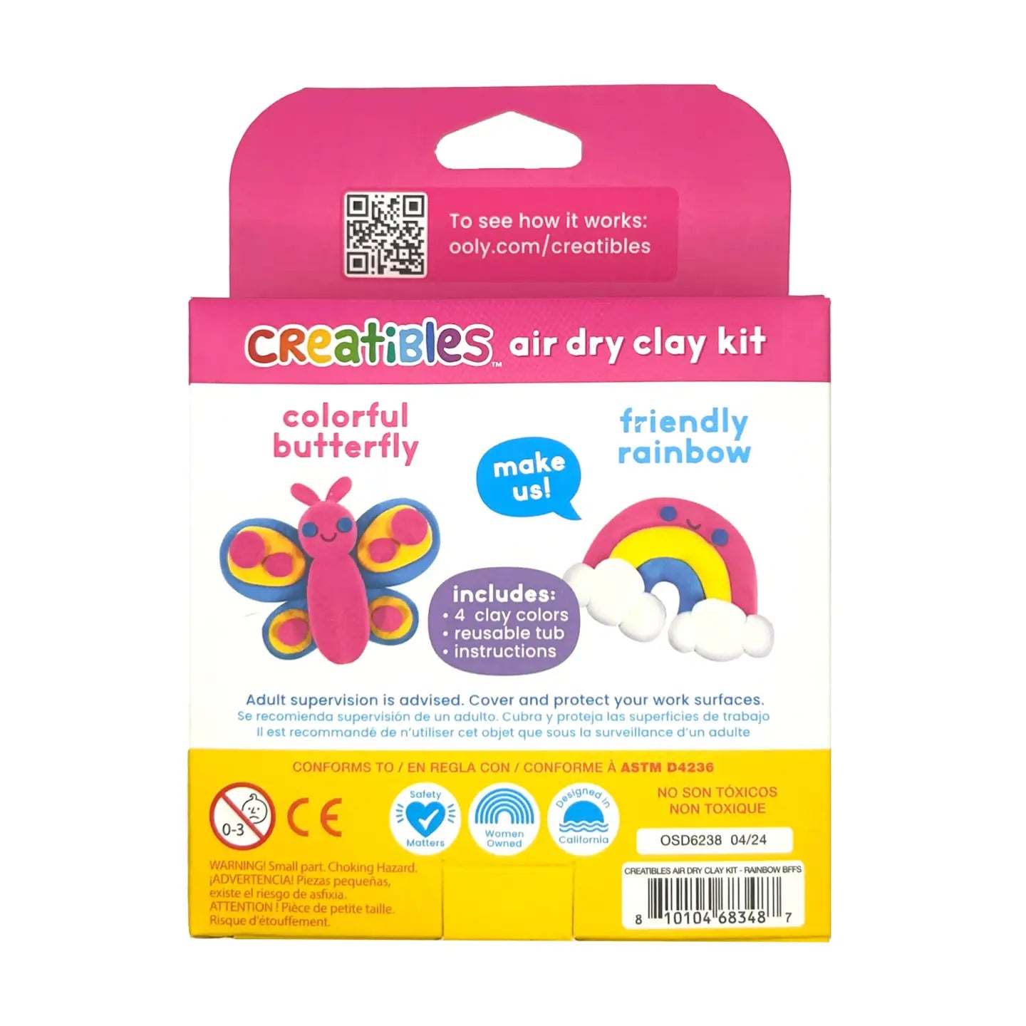 Creatibles: Air Dry Clay BFFs Kit - Rainbow Pals image 1