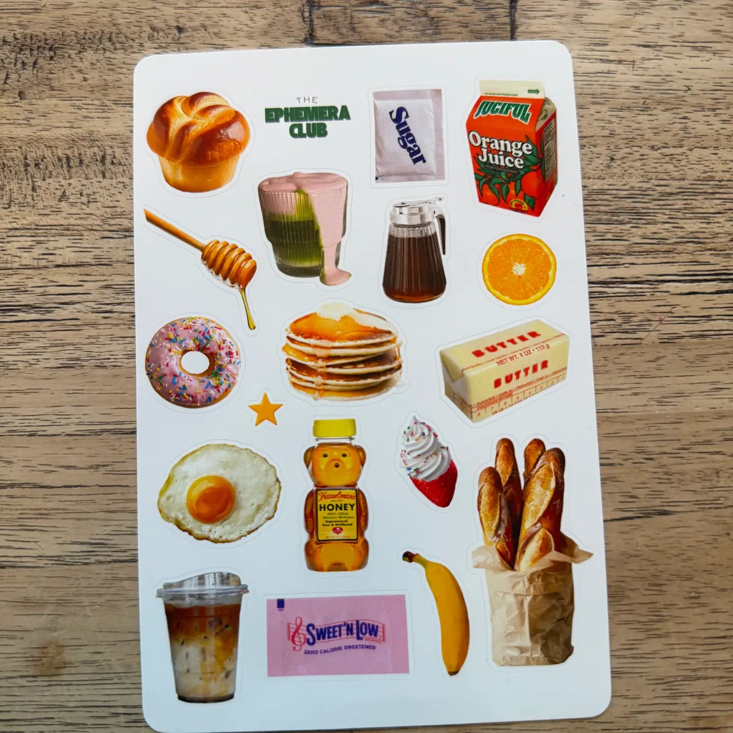 Breakfast Food Sticker Sheet - 4x6 image 0