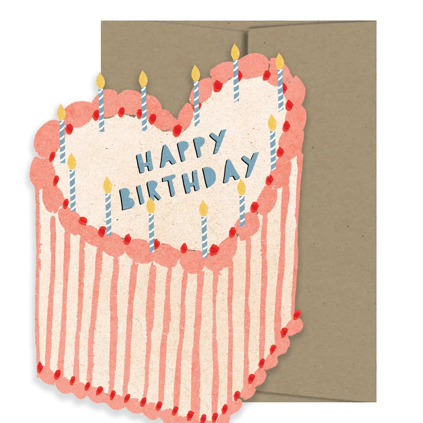 Heart Cake - Die Cut Card by Isatopia image 0