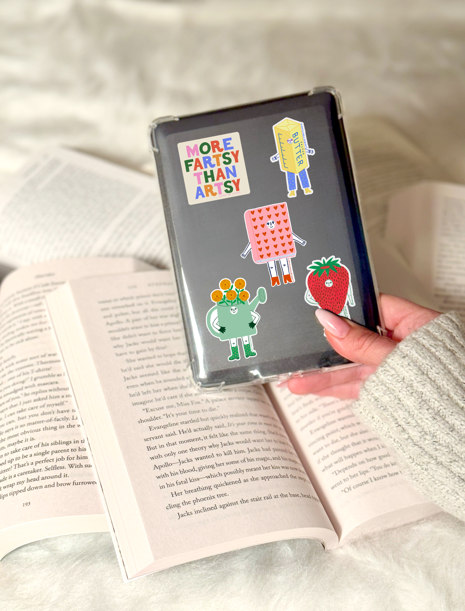Romance Book Friend Sticker, Kawaii Bookish Cute Sticker