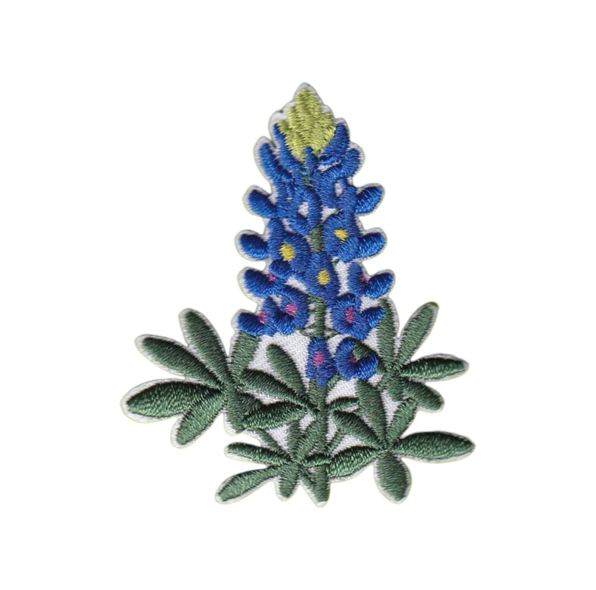 Texas Bluebonnets, flowers, Embroidered Iron on Patch