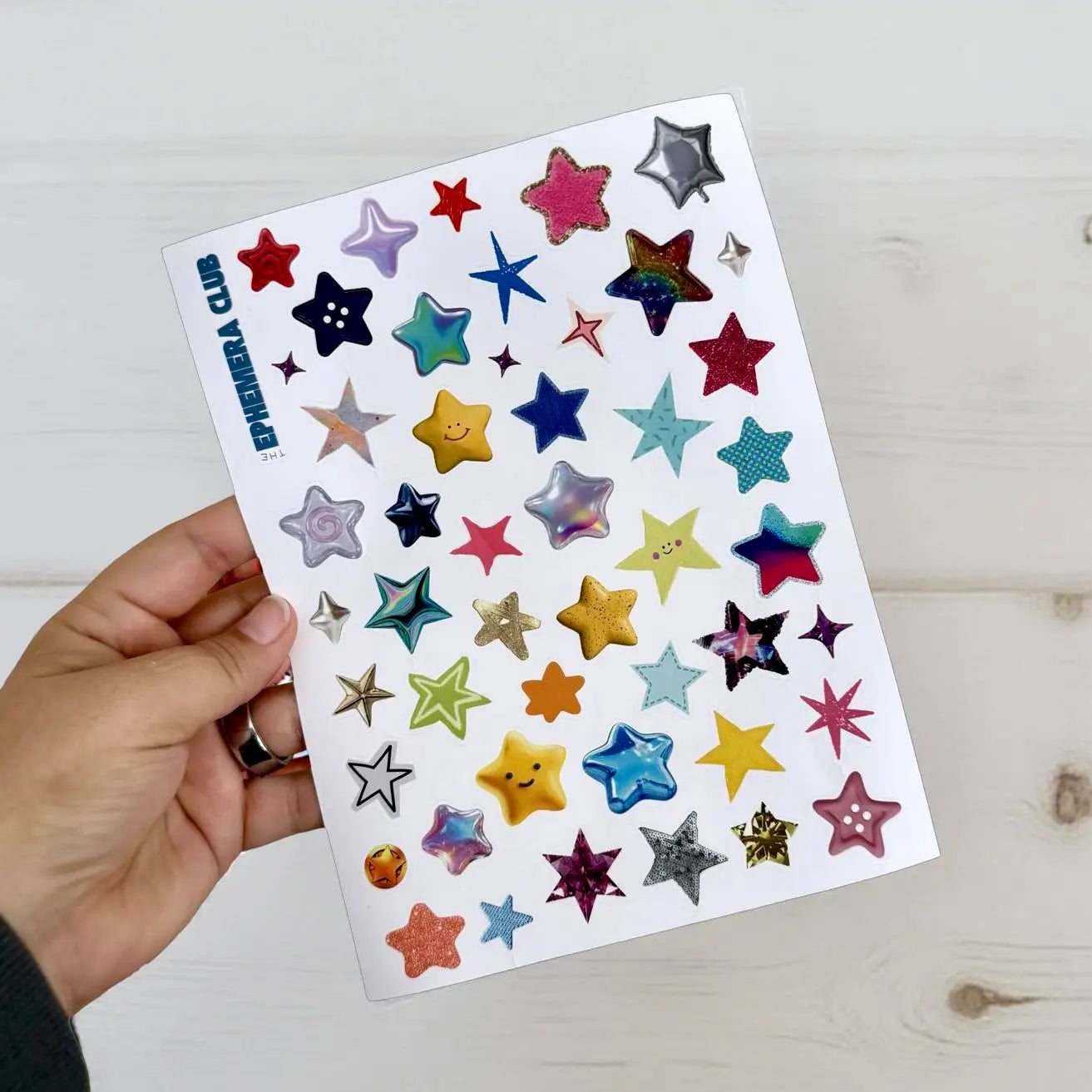 Star Stickers | Mixed Media Star Sticker Sheet | 8x6 image 0