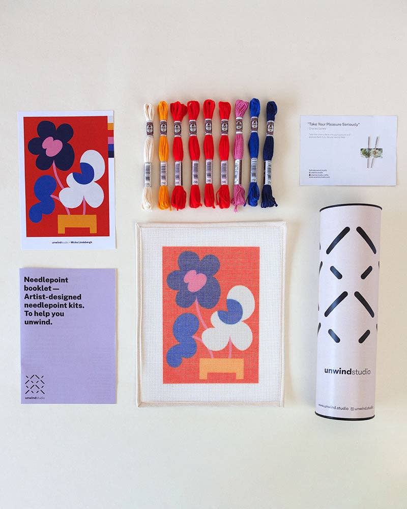 Mickebana Trio Beginner Needlepoint Kit
