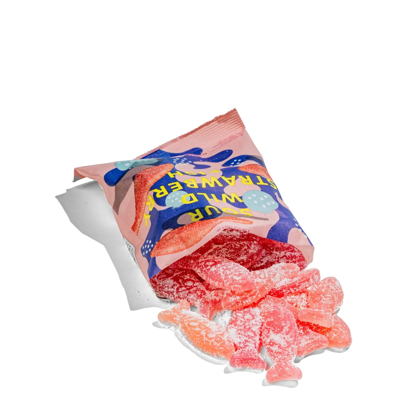 Sour Wild Strawberry Fish - Swedish Candy 5.2oz (150g) image 1