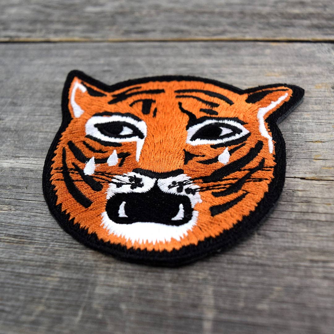 Crying Tiger Embroidered Patch