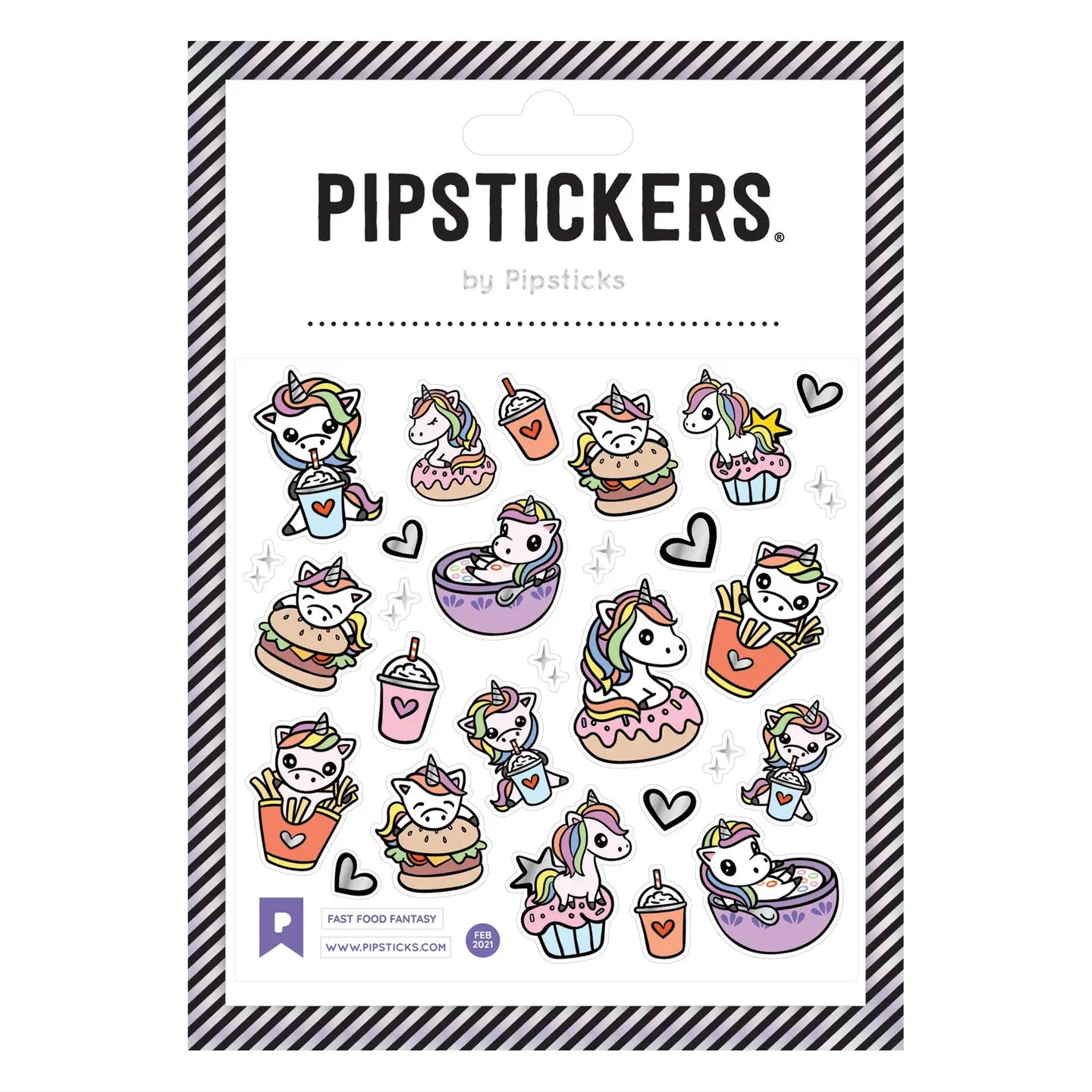 Precious Fast Food Fantasy Pipstickers 4x4 image 0