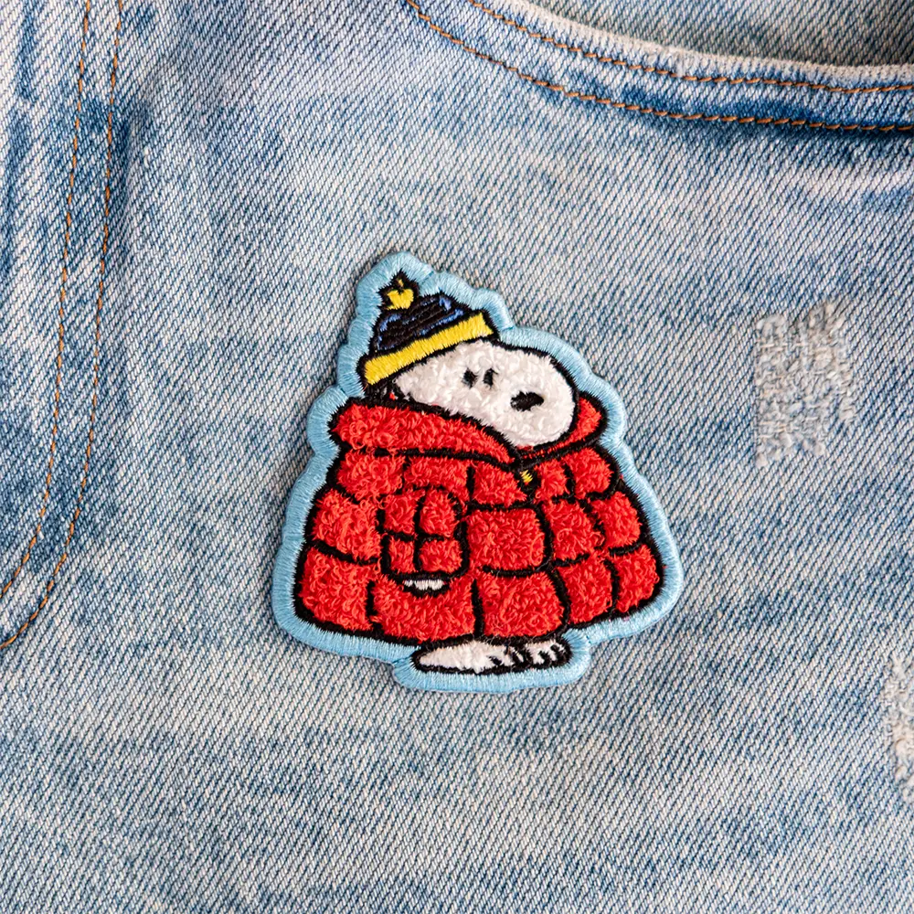 Snoopy Puffer Patch (Embroidered) - Iron On Patch