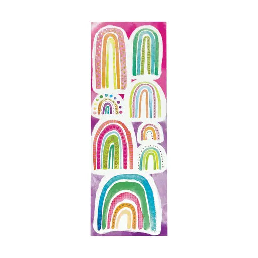 Stickiville Skinny - Watercolor Rainbows -Gold Foil On Matte image 2